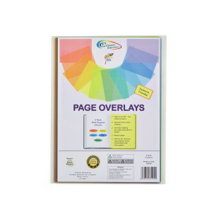 Colored Overlays Pack of 5 Most Popular Colors